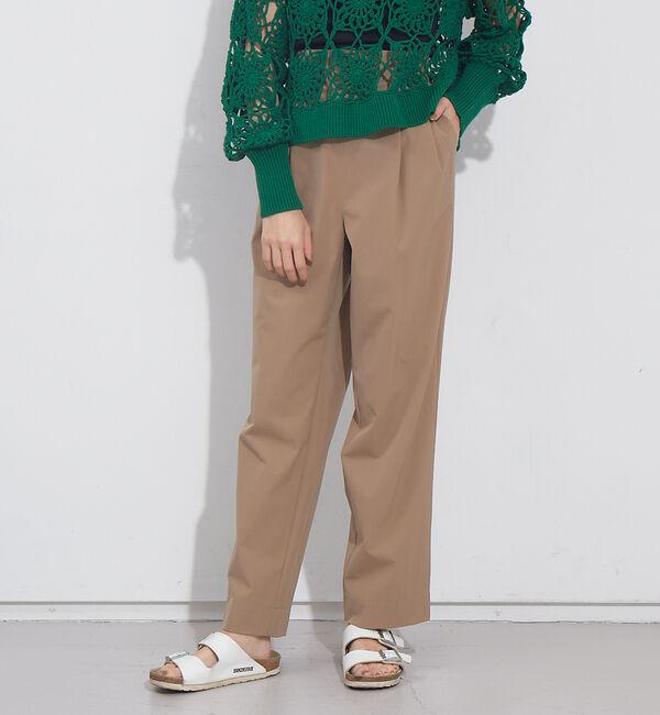 NOMINE「後ろゴムハイウエストタックパンツ」|スラックス|