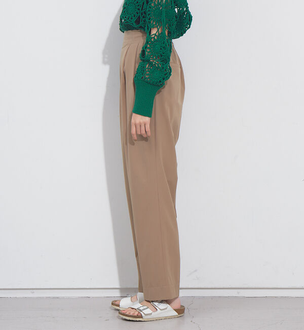 NOMINE「後ろゴムハイウエストタックパンツ」|スラックス|