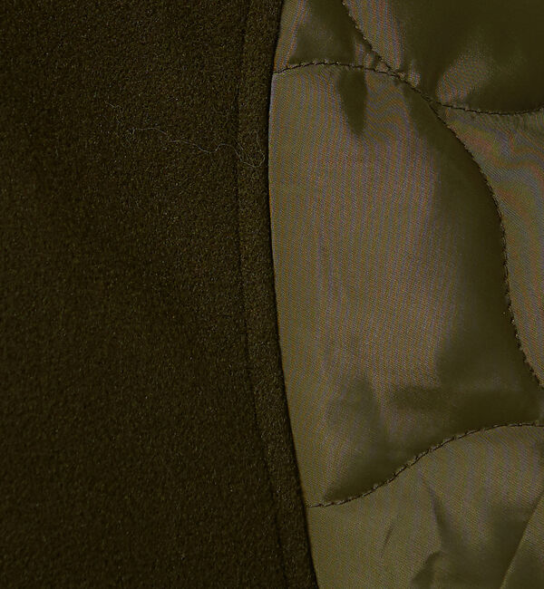 NOMINE「袖キルティングステンカラーコート」|ステンカラーコート|