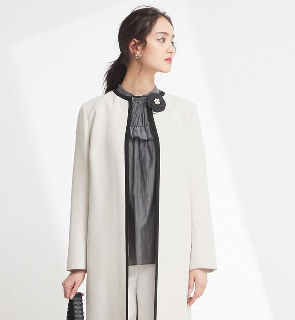 TIARA「フリルネックブラウス」|シャツ・ブラウス|