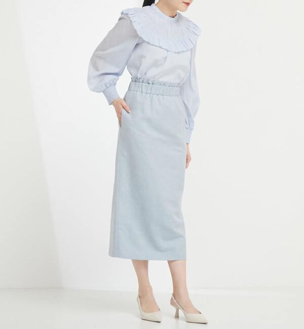 TIARA「フリルネックブラウス」|シャツ・ブラウス|