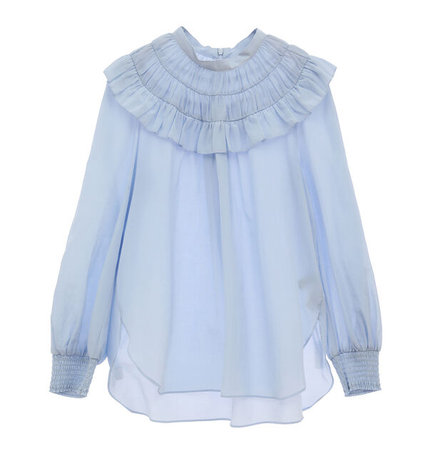 TIARA「フリルネックブラウス」|シャツ・ブラウス|