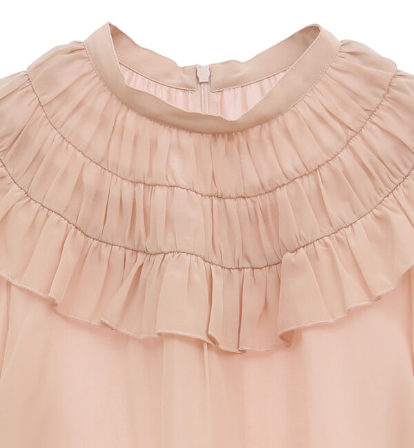 TIARA「フリルネックブラウス」|シャツ・ブラウス|