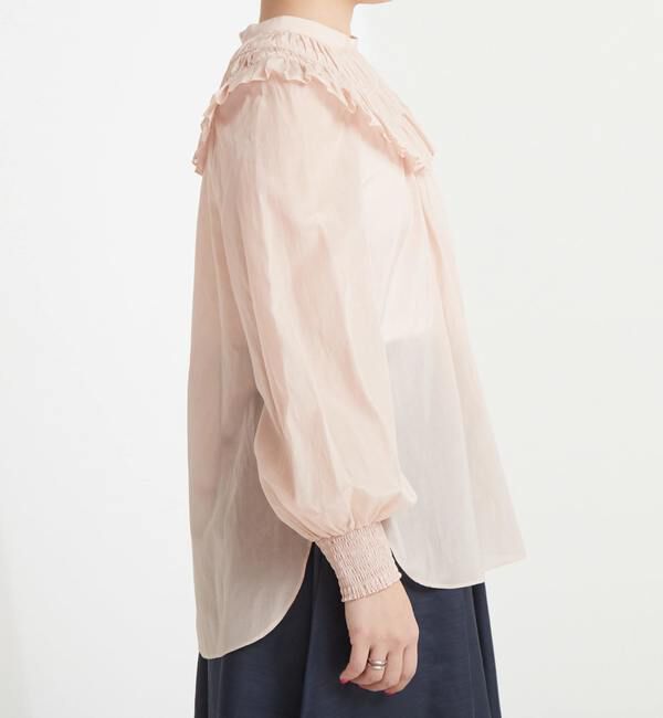TIARA「フリルネックブラウス」|シャツ・ブラウス|