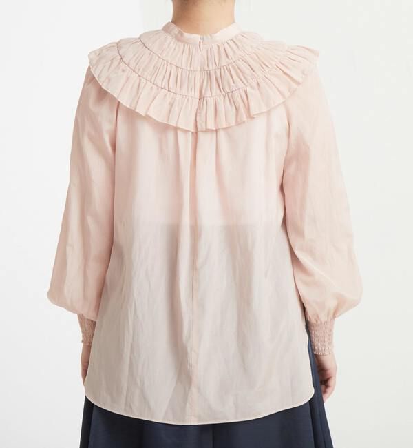 TIARA「フリルネックブラウス」|シャツ・ブラウス|
