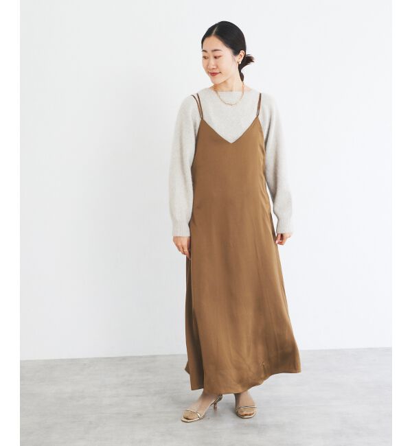 le.coeur blanc「サテンキャミワンピース」|ワンピース|