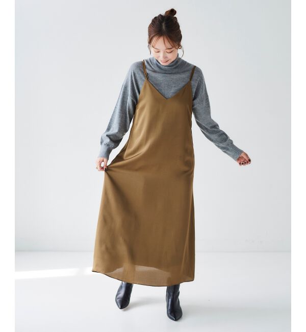 le.coeur blanc「サテンキャミワンピース」|ワンピース|