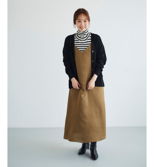 le.coeur blanc「サテンキャミワンピース」|ワンピース|