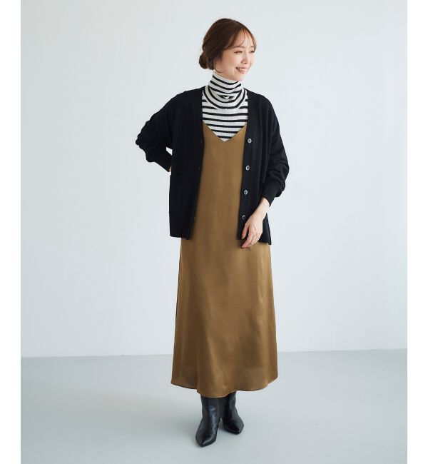 le.coeur blanc「サテンキャミワンピース」|ワンピース|