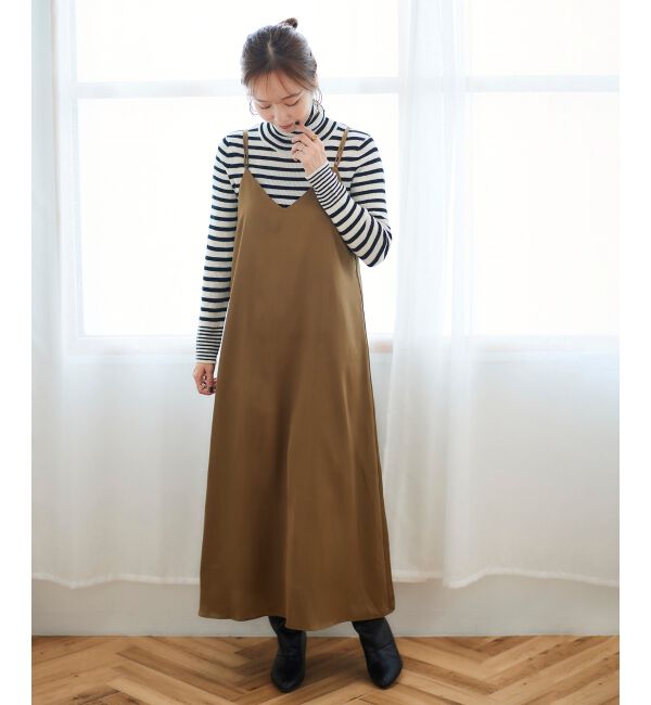 le.coeur blanc「サテンキャミワンピース」|ワンピース|