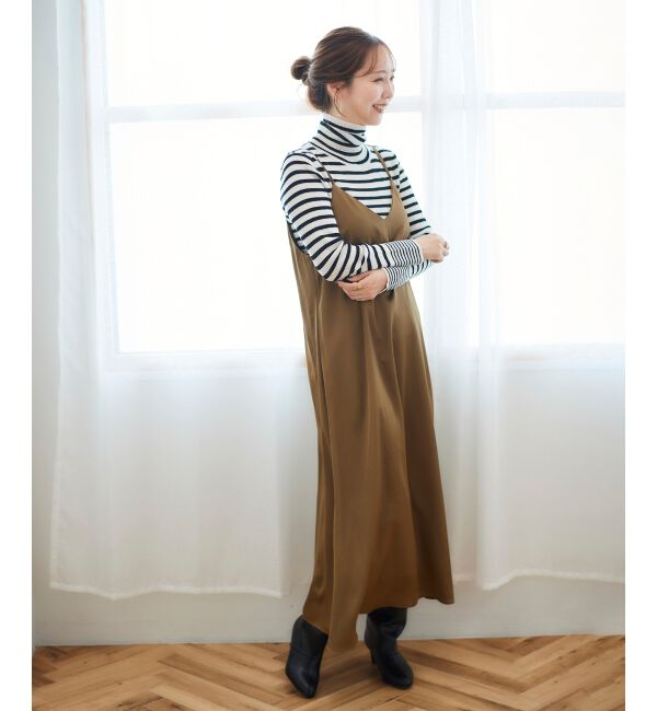 le.coeur blanc「サテンキャミワンピース」|ワンピース|