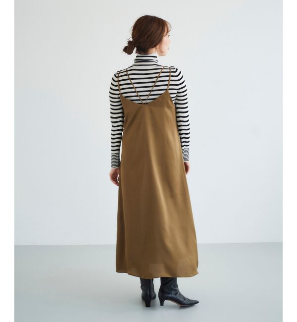 le.coeur blanc「サテンキャミワンピース」|ワンピース|