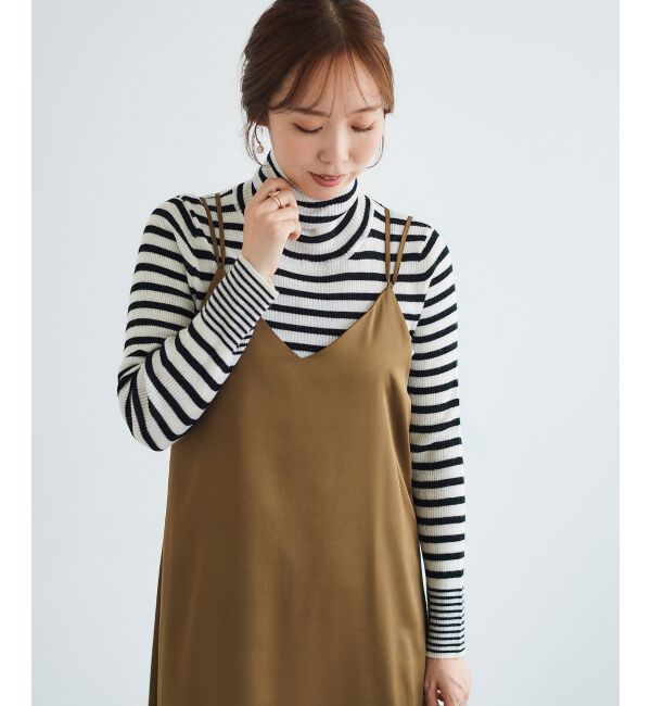 le.coeur blanc「サテンキャミワンピース」|ワンピース|