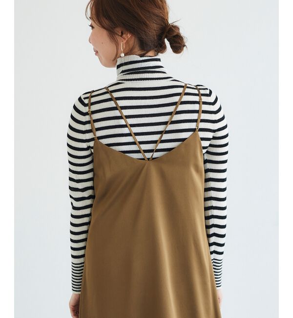 le.coeur blanc「サテンキャミワンピース」|ワンピース|