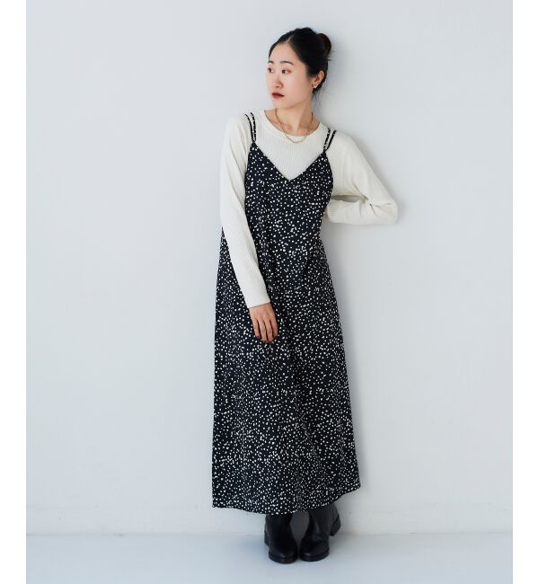 le.coeur blanc「サテンキャミワンピース」|ワンピース|