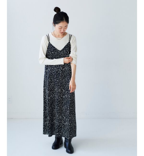 le.coeur blanc「サテンキャミワンピース」|ワンピース|