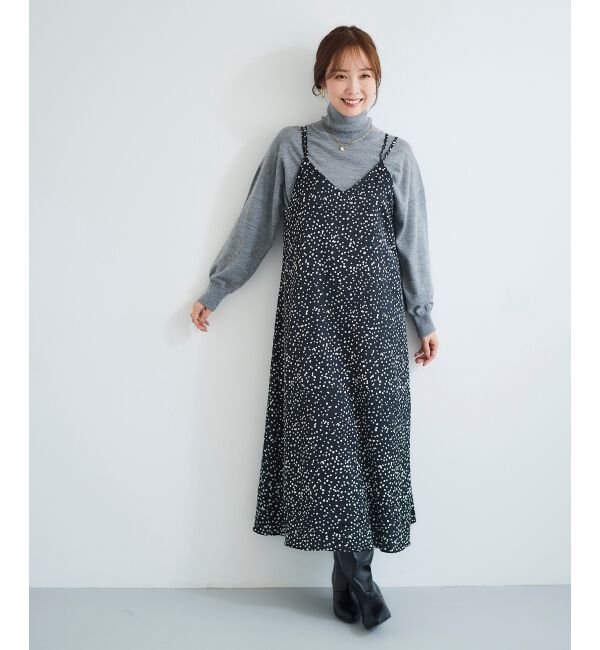 le.coeur blanc「サテンキャミワンピース」|ワンピース|