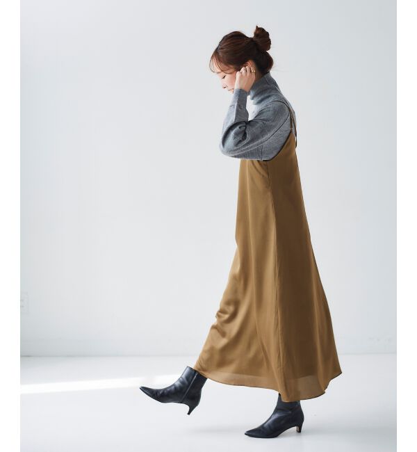 le.coeur blanc「サテンキャミワンピース」|ワンピース|