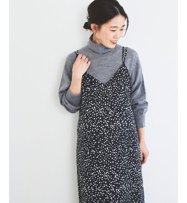 le.coeur blanc「サテンキャミワンピース」|ワンピース|