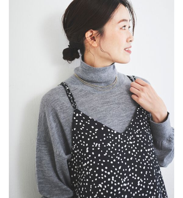 le.coeur blanc「サテンキャミワンピース」|ワンピース|