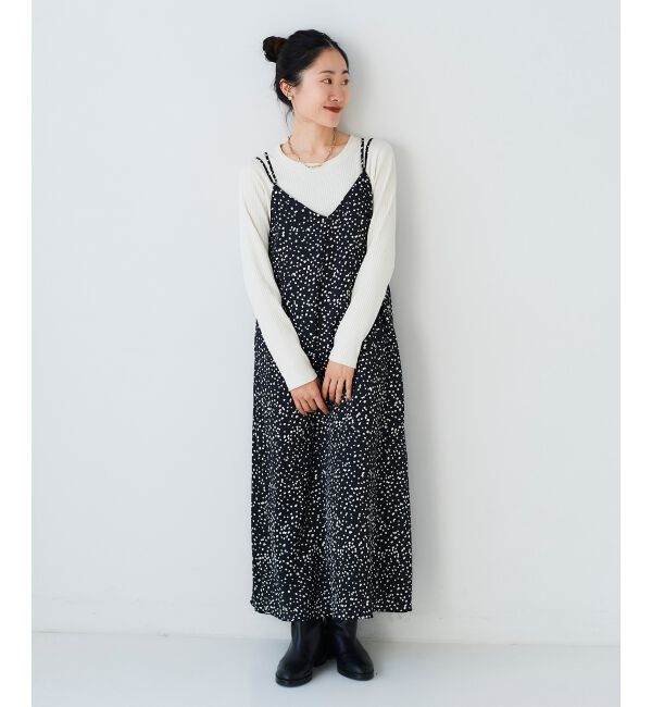 le.coeur blanc「サテンキャミワンピース」|ワンピース|