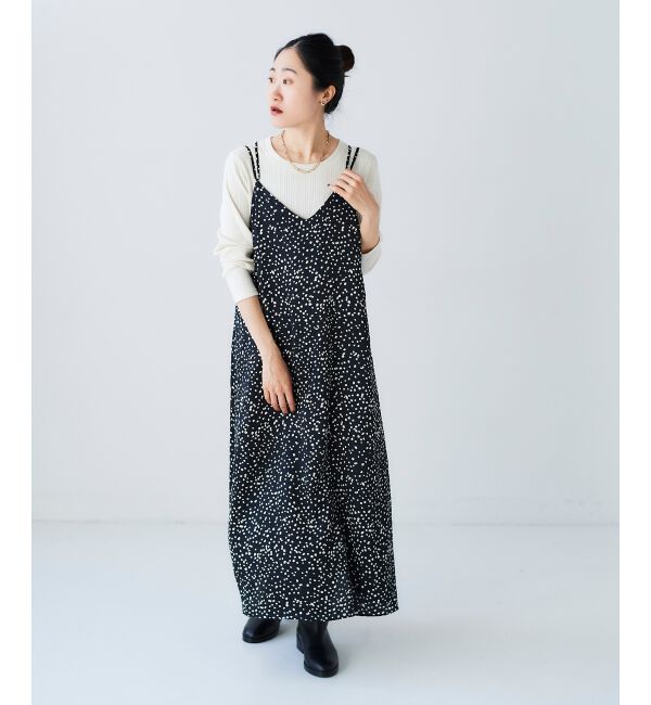 le.coeur blanc「サテンキャミワンピース」|ワンピース|