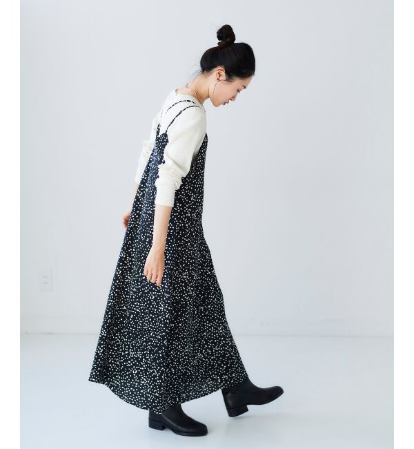 le.coeur blanc「サテンキャミワンピース」|ワンピース|