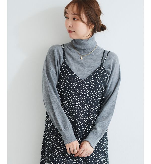 le.coeur blanc「サテンキャミワンピース」|ワンピース|