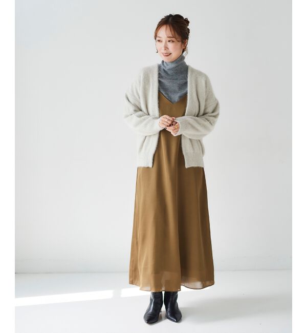 le.coeur blanc「サテンキャミワンピース」|ワンピース|