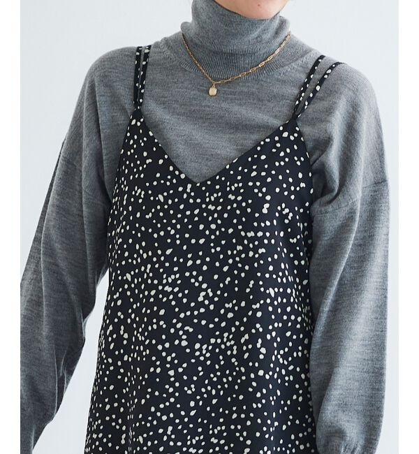 le.coeur blanc「サテンキャミワンピース」|ワンピース|