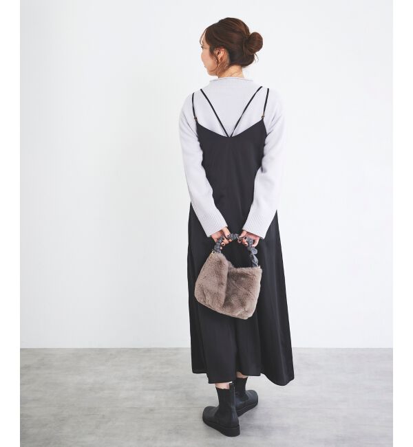 le.coeur blanc「サテンキャミワンピース」|ワンピース|