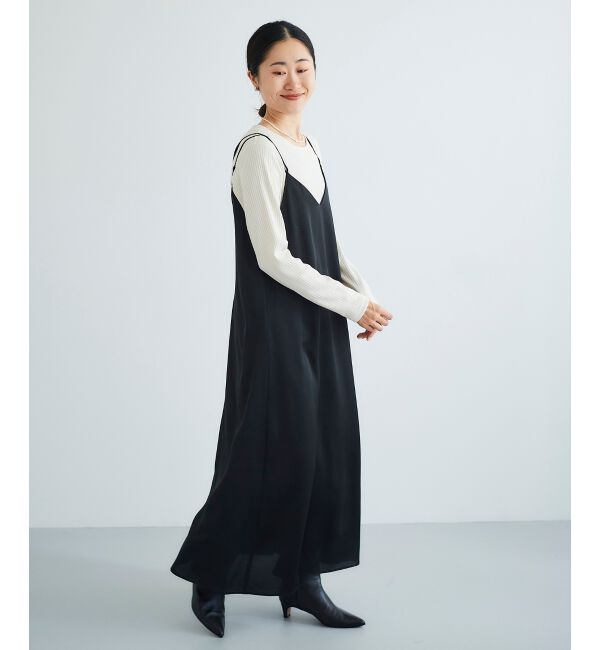 le.coeur blanc「サテンキャミワンピース」|ワンピース|