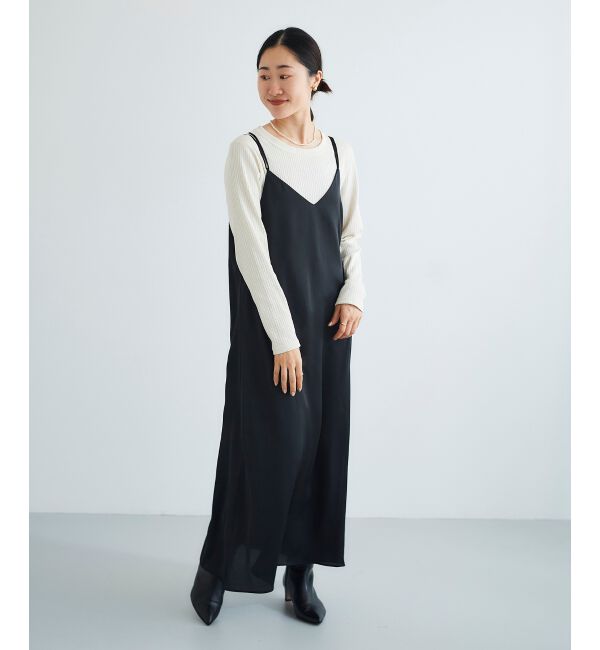 le.coeur blanc「サテンキャミワンピース」|ワンピース|