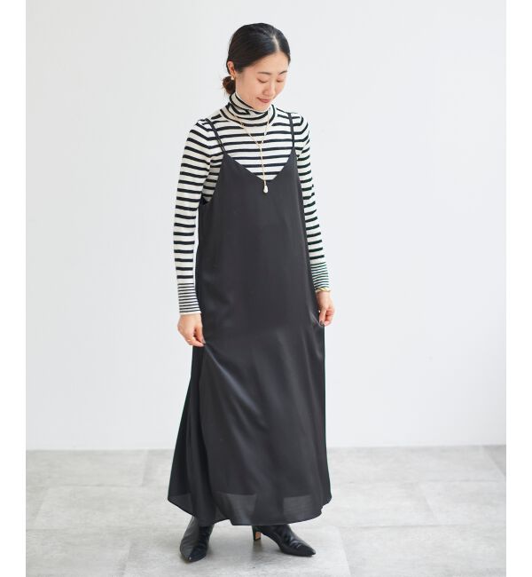 le.coeur blanc「サテンキャミワンピース」|ワンピース|