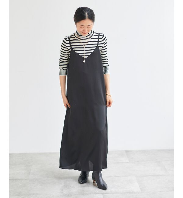 le.coeur blanc「サテンキャミワンピース」|ワンピース|