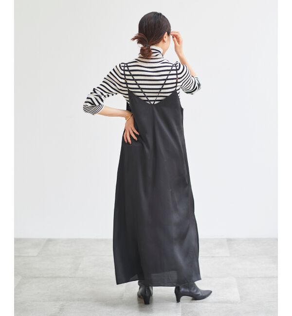 le.coeur blanc「サテンキャミワンピース」|ワンピース|