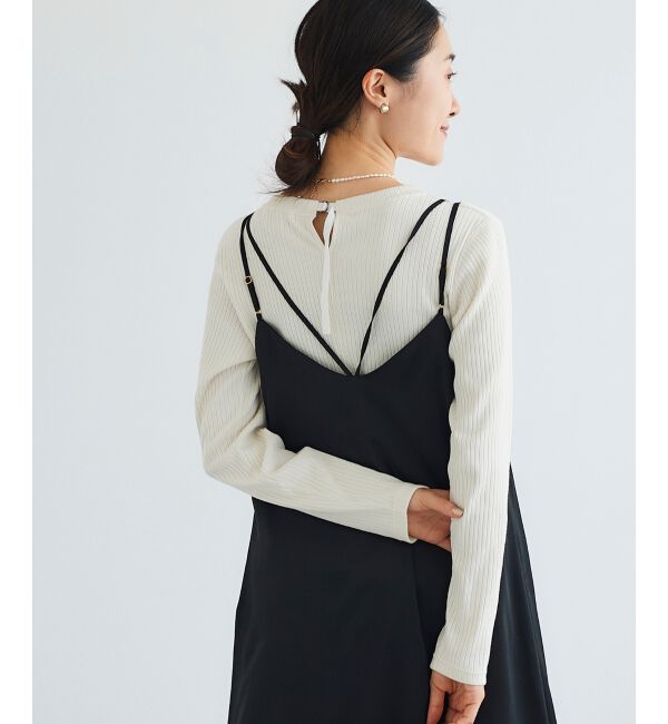 le.coeur blanc「サテンキャミワンピース」|ワンピース|