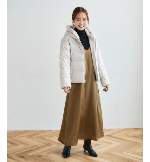 le.coeur blanc「サテンキャミワンピース」|ワンピース|