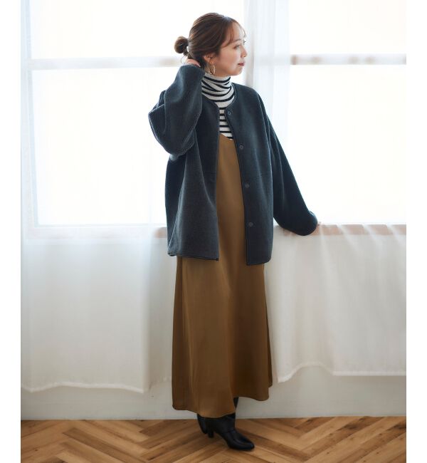 le.coeur blanc「サテンキャミワンピース」|ワンピース|