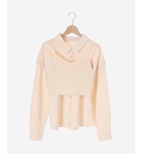 MAJESTICLEGON「ビスチェset肩あきシャツ」|シャツ・ブラウス|