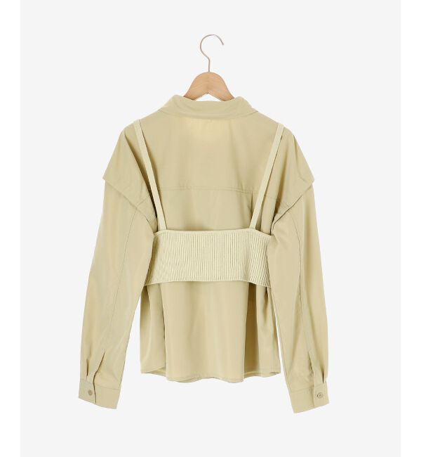 MAJESTICLEGON「ビスチェset肩あきシャツ」|シャツ・ブラウス|