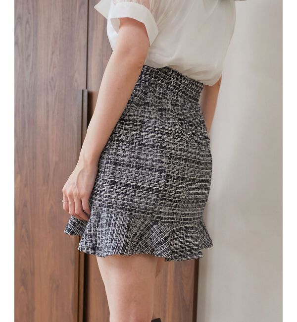 MAJESTICLEGON「カットツイードミニスカパン」|キュロット|