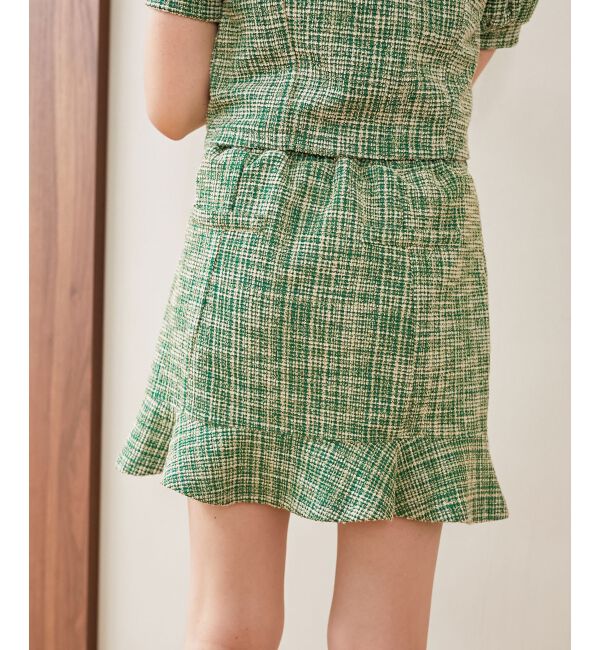 MAJESTICLEGON「カットツイードミニスカパン」|キュロット|