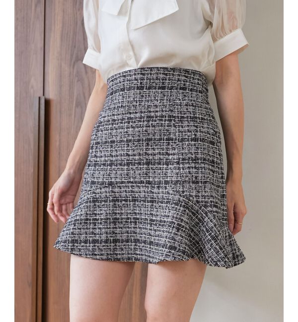 MAJESTICLEGON「カットツイードミニスカパン」|キュロット|