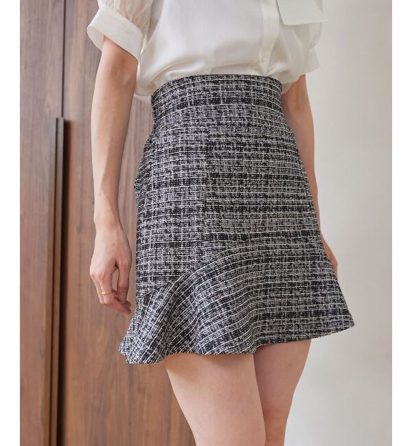 MAJESTICLEGON「カットツイードミニスカパン」|キュロット|