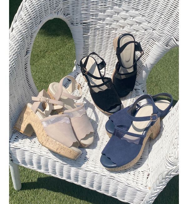  「スカラップシアーサンダル」|サンダル|