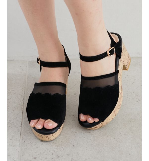  「スカラップシアーサンダル」|サンダル|