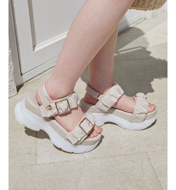  「ジェリーソールギャザースポサン」|サンダル|