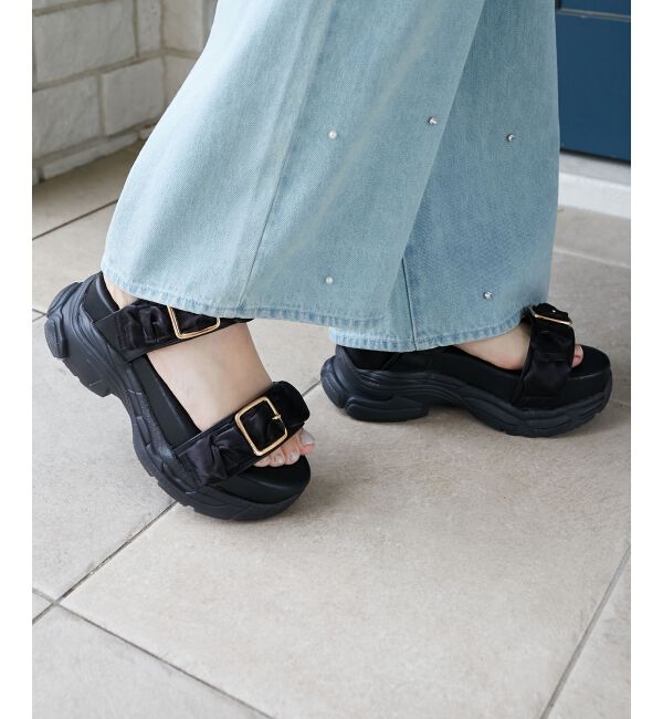  「ジェリーソールギャザースポサン」|サンダル|