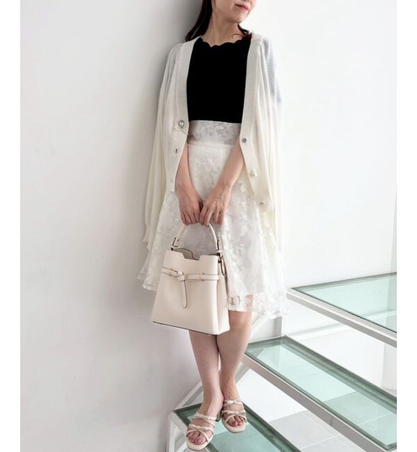  「スカラップデザイントップス」|Tシャツ・カットソー|